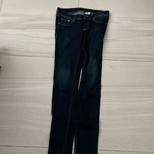 Skinny low rise jeans